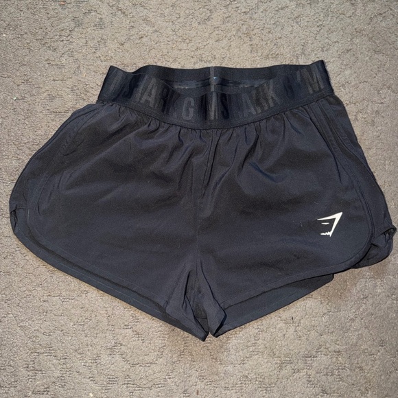 Gymshark Pants - Gymshark Women's Athletic Black Shorts Small